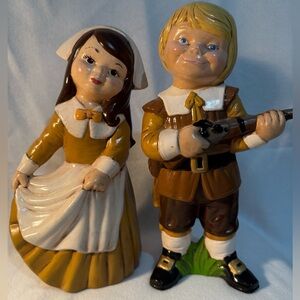 Ceramic Pilgrim Figurines
